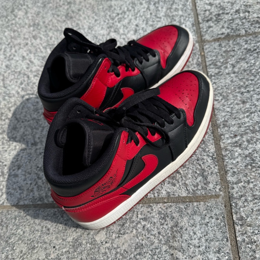 Nike Red and Black Air Jordan Sneakers Bold Design